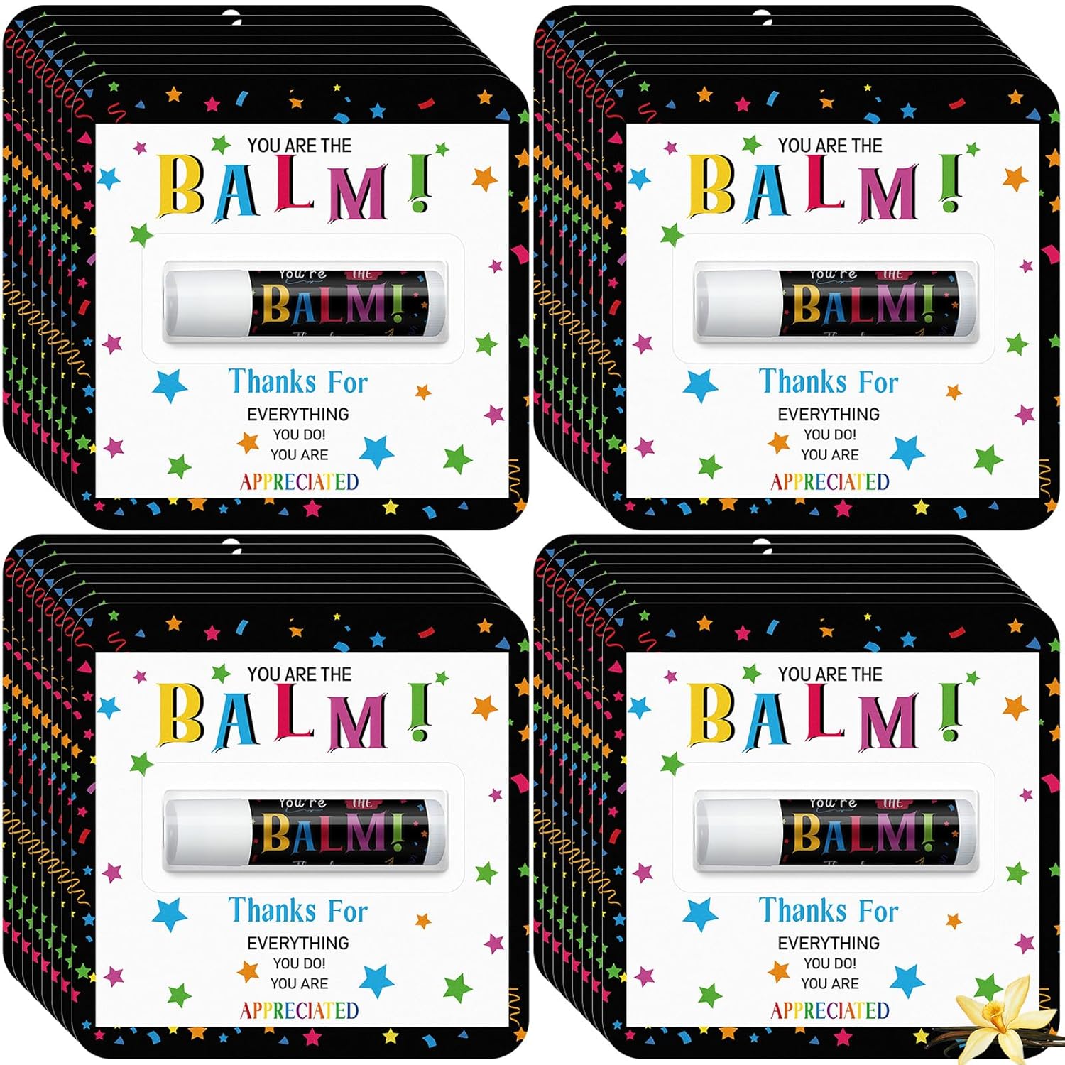 Bulk Lip Balms for Employee Appreciation Gifts - 45 Pack
