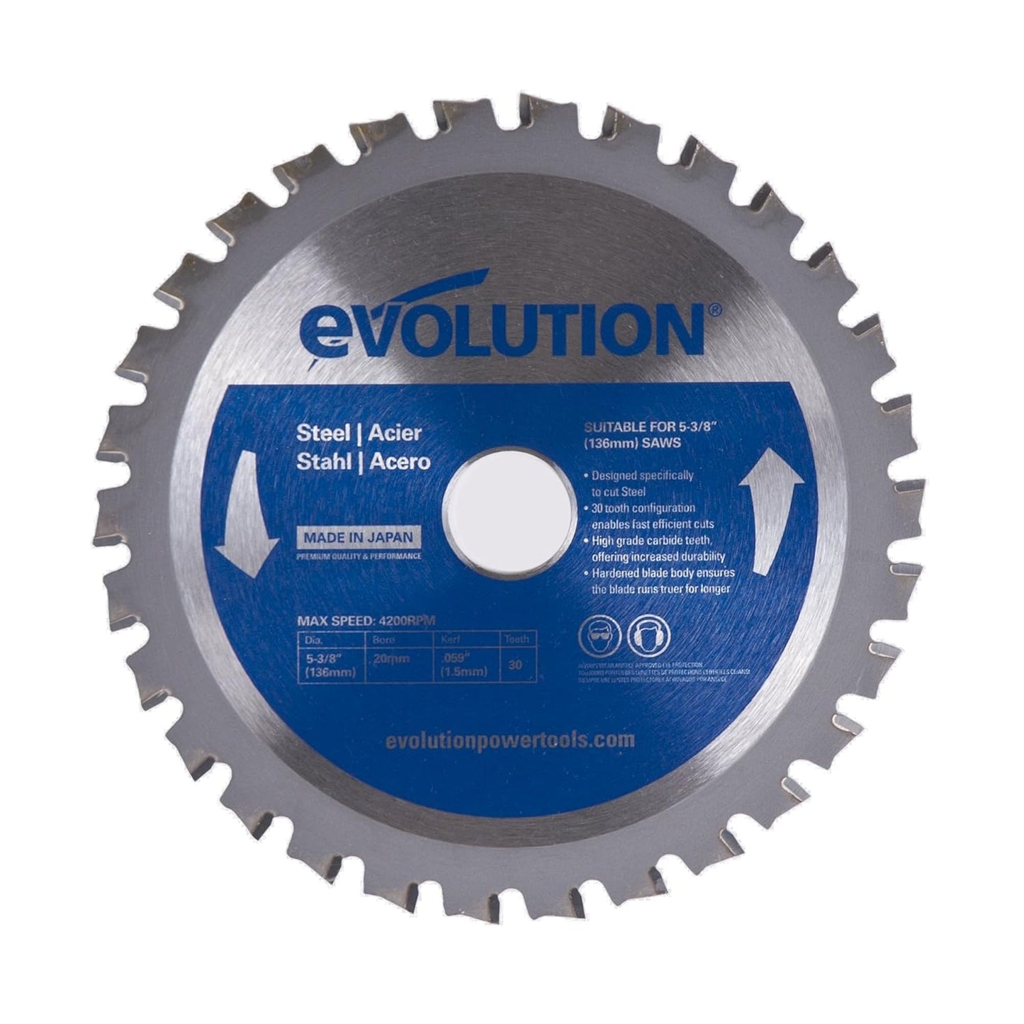 Evolution Power Tools 5-3/8BLADEST Steel Cutting Saw Blade Review