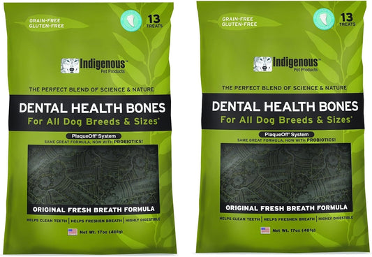 Indigenous Dental Health Bones for Fresh Breath - 17oz Pack of 2