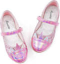 Girls Dress Shoes Mary Jane Glitter Ballet Flats - Sparkly Fit
