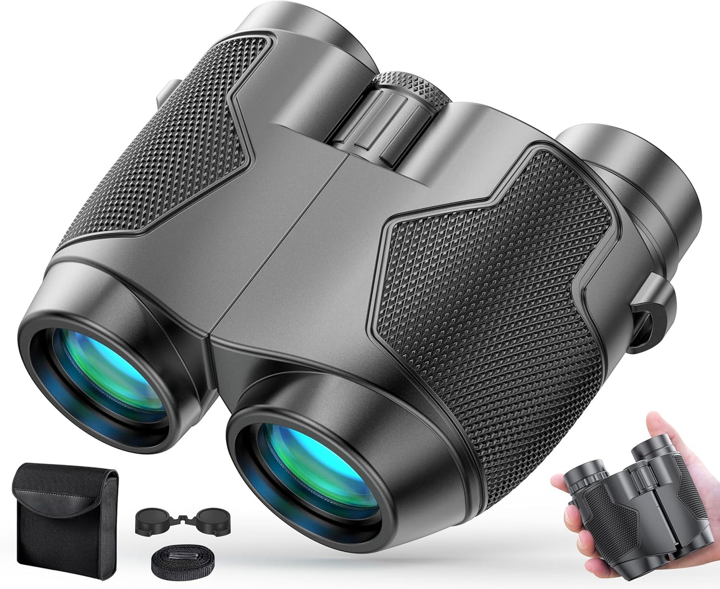 12x25 Binoculars for Adults and Kids with Low Light Vision