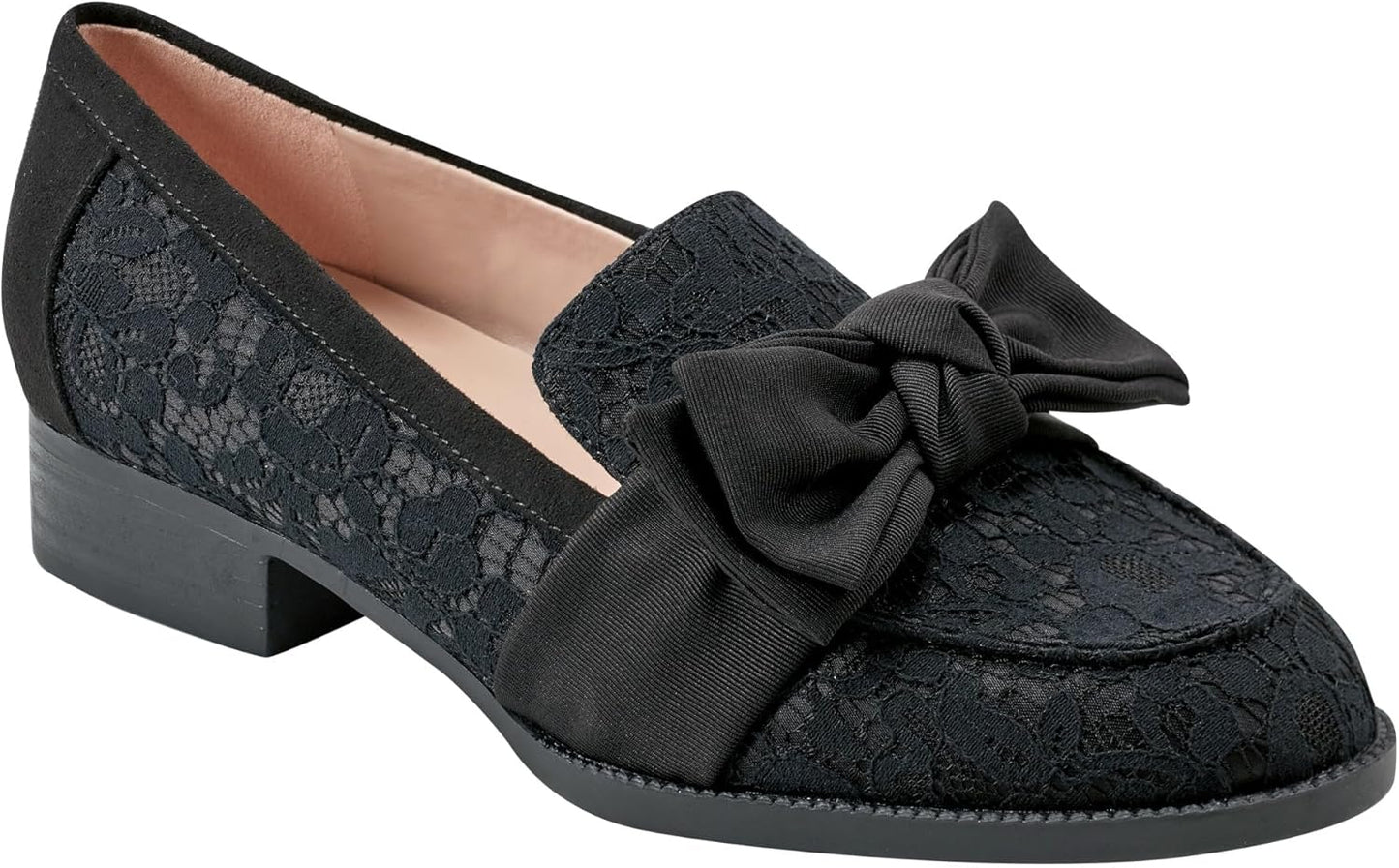 Bandolino Women's Lindio Loafer with Chic Bow Accent Style