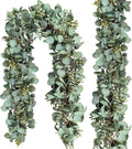 Eucalyptus Garland 13.1 ft Faux Silver Dollar Leaves - Lush Table