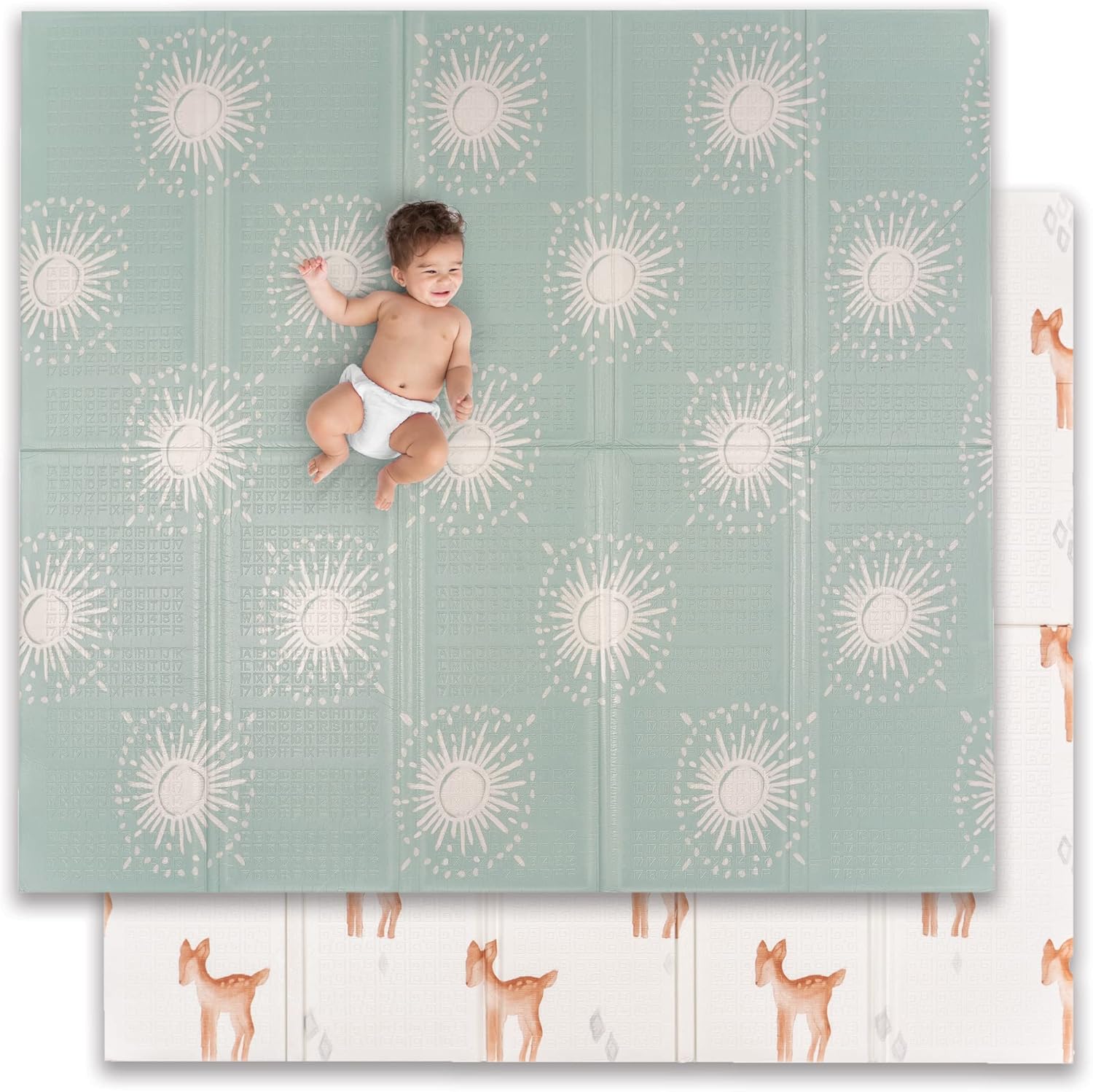 Extra Large Waterproof Foam Padded Play Mat for Infants & Toddlers