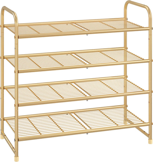 4-Tier Stackable Shoe Rack for Organizing Your Footwear Efficiently