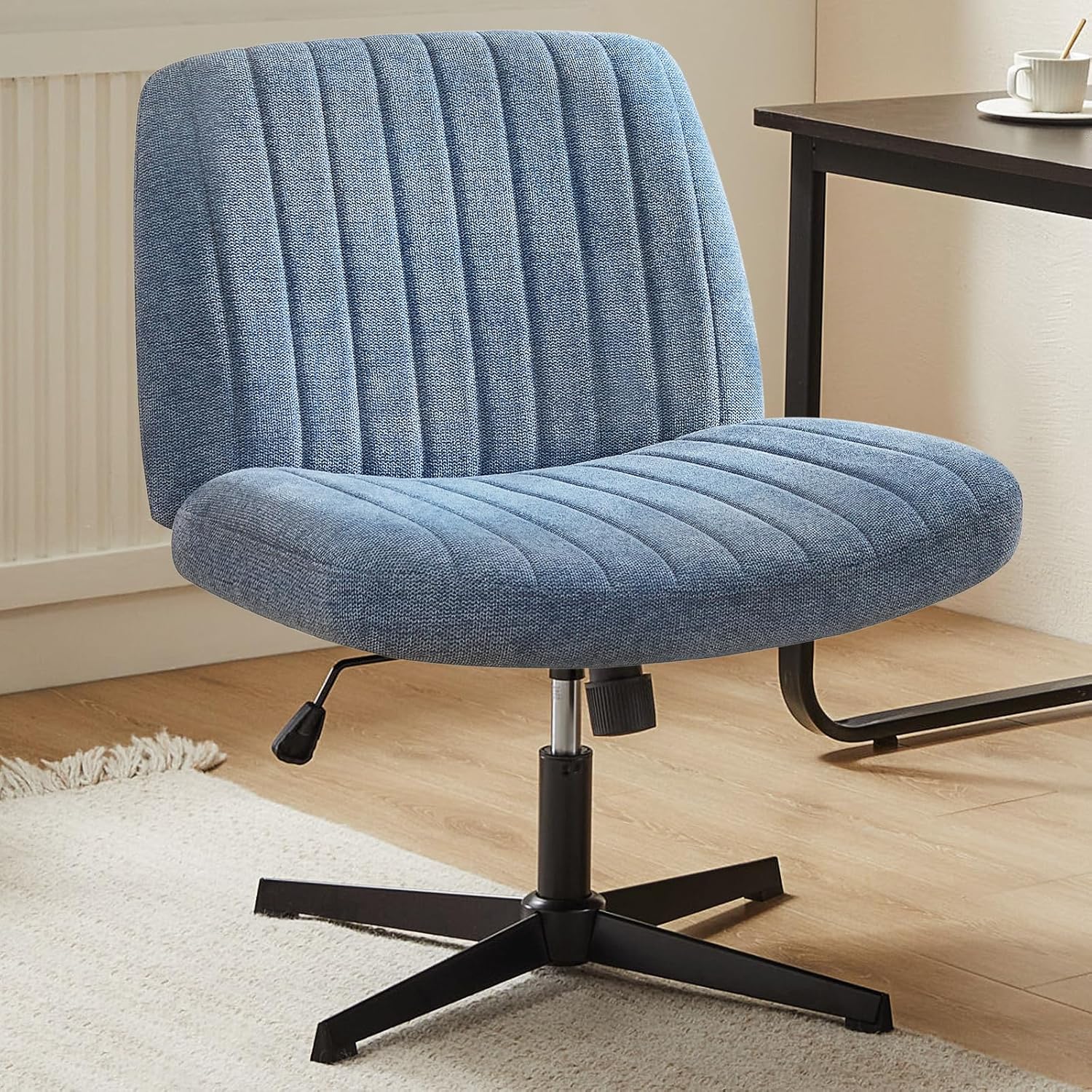 Height Adjustable Swivel Task Chair - Sweetcrispy Blue