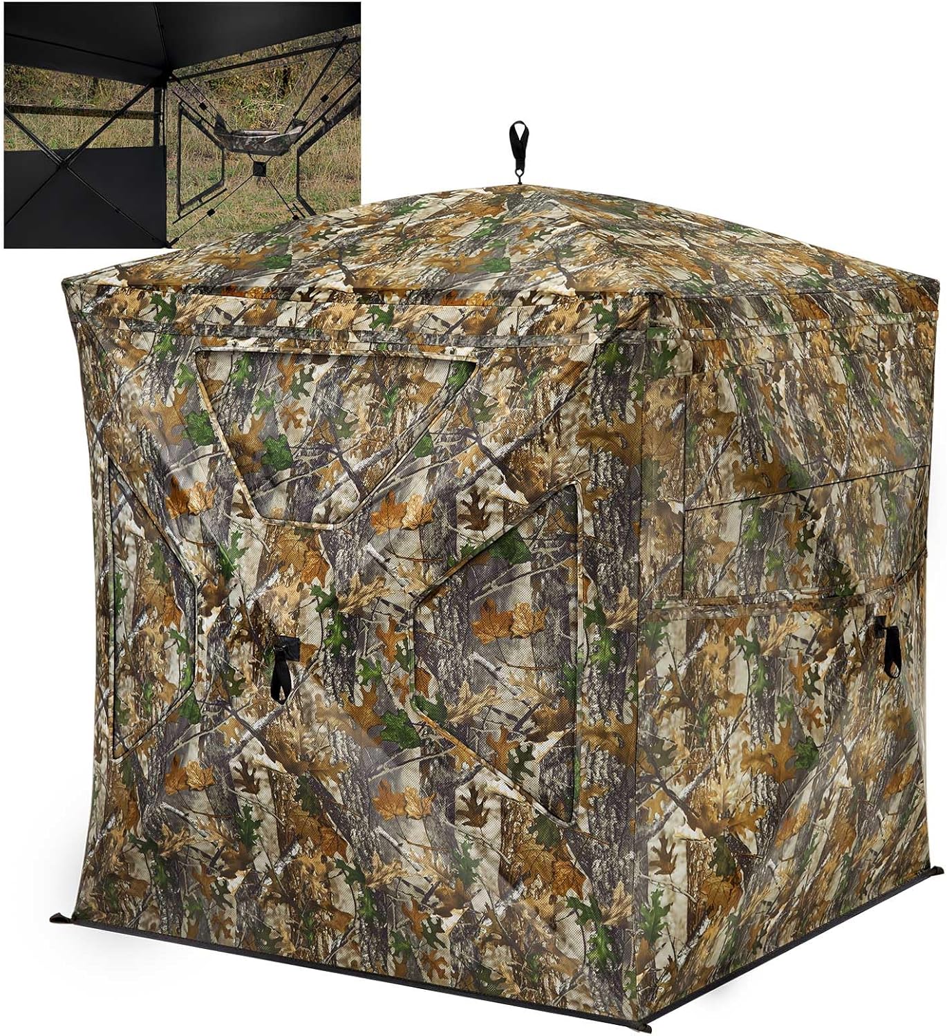 TIDEWE See Through Blind 270 with Silent Magnetic Door & Windows