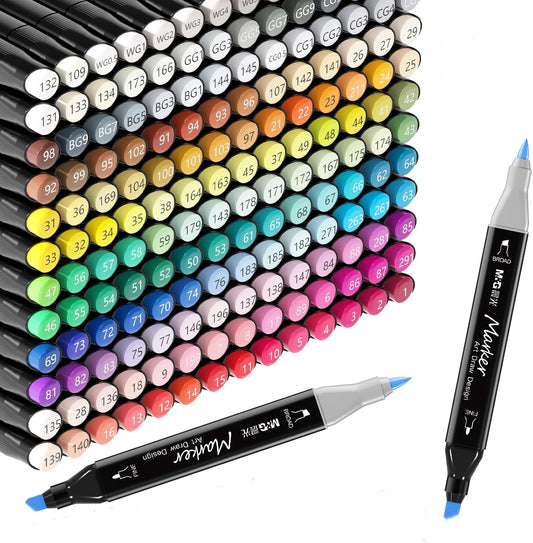 M&G 168 Colors Alcohol Markers for Creative Kids and Adults