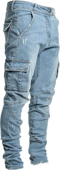 Pantete Mens Slim Fit Jeans with 7 Pockets for Style and Comfort