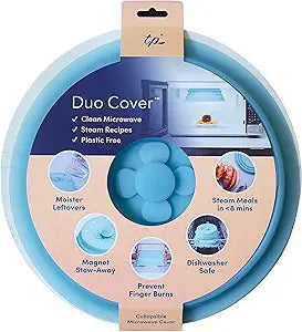 Duo Cover 2.0 Collapsible Microwave Cover for Hot Dishes