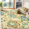 Floral Washable Rug 5x7 - Soft Non-Slip Paisley Area Rug