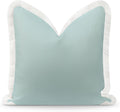 Coastal Grandmillennial Throw Pillow Cover for Indoor Outdoor Use