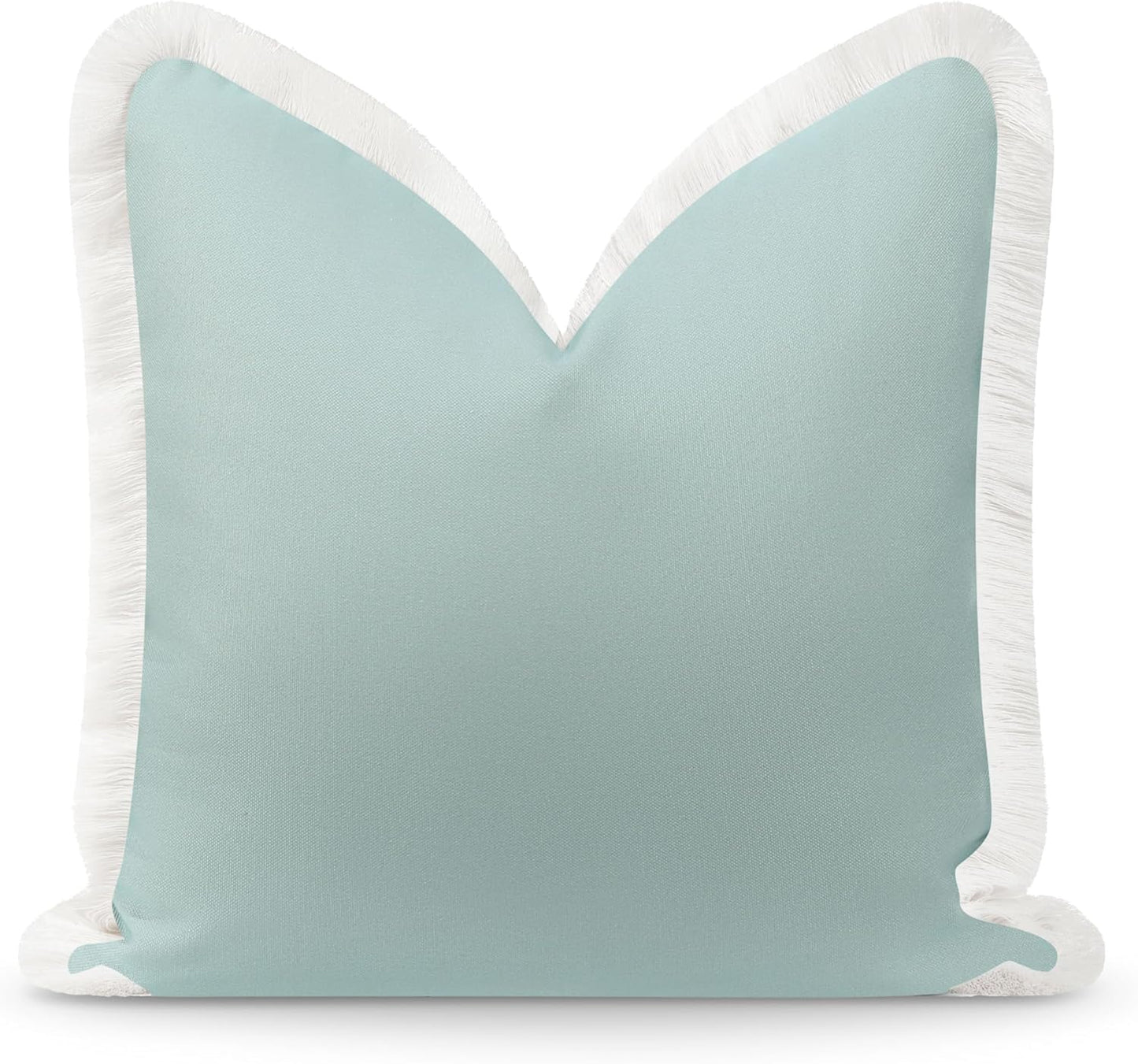 Coastal Grandmillennial Throw Pillow Cover for Indoor Outdoor Use