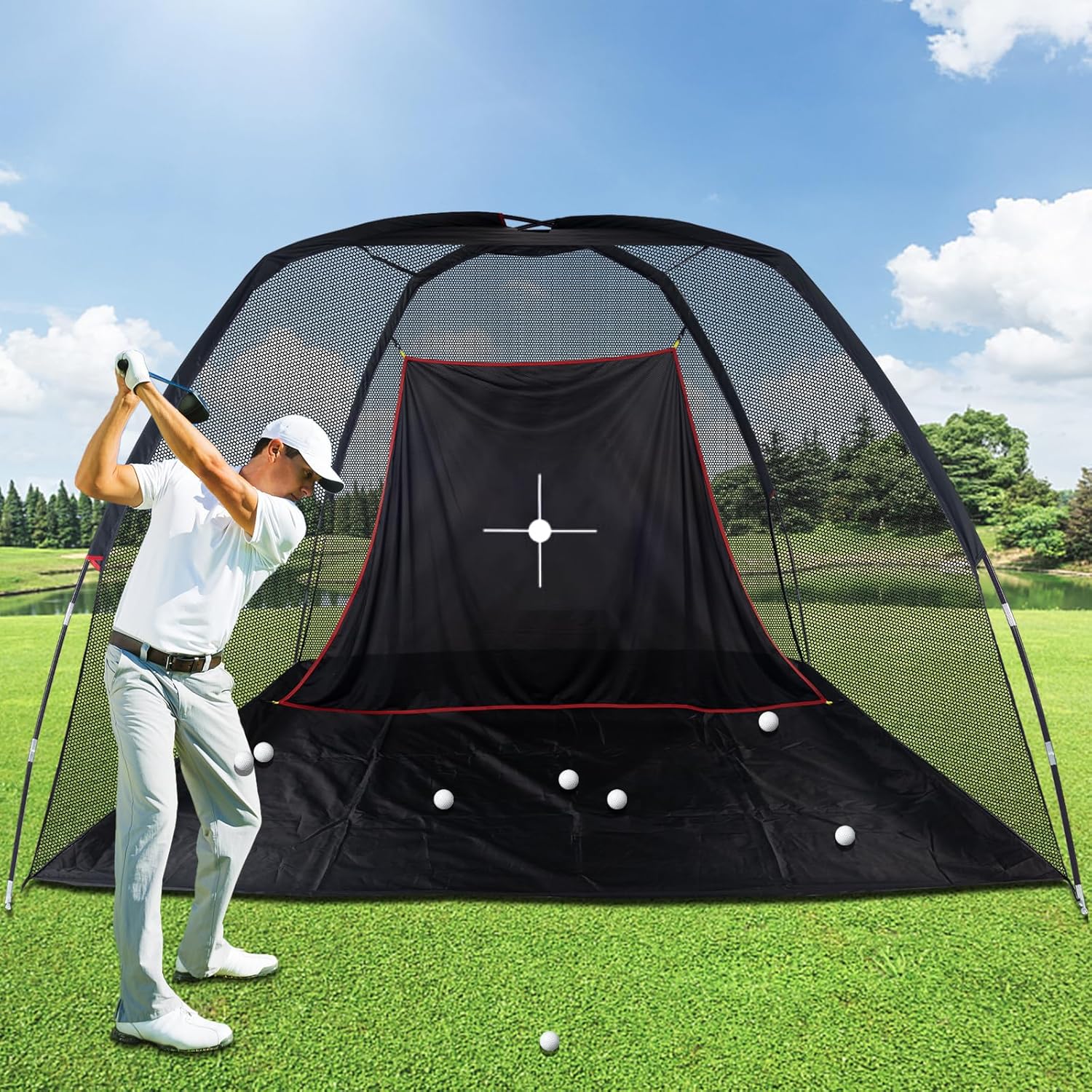 Kapler Portable Golf Practice Net - Perfect Your Swing Anywhere!