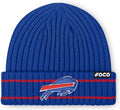 FOCO Men's NFL Team Logo Ribbed Beanie Hat - Warm, Authentic Style