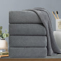 Hailea Gray Bath Towels Set 35x70 in - Luxury 600 GSM Oversized Bath