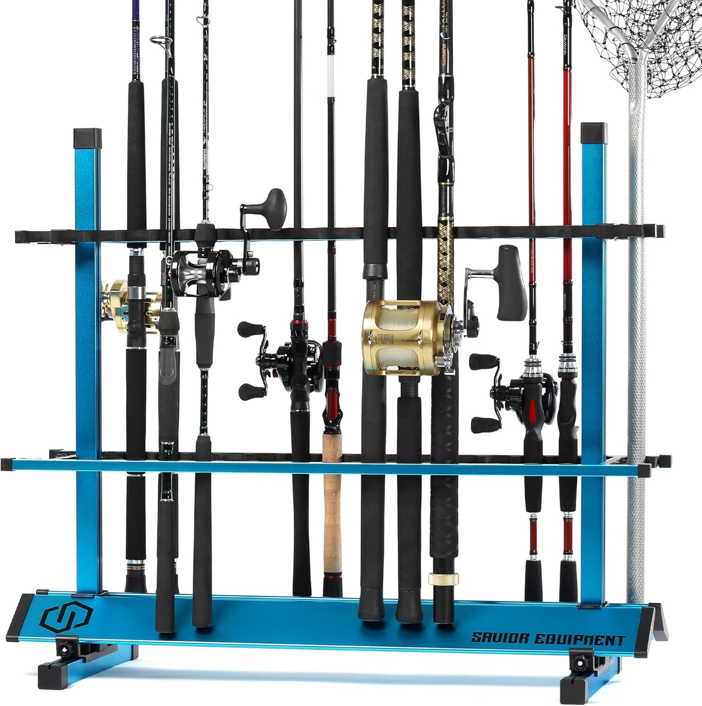 Savior Equipment Fishing Rod Rack Holder for 24-48 Rods