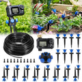 Pressure Compensating 100ft Drip Irrigation System with Timer - Easy