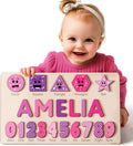 Handmade Wooden Name Puzzle Personalized Birthday Gift for Kids