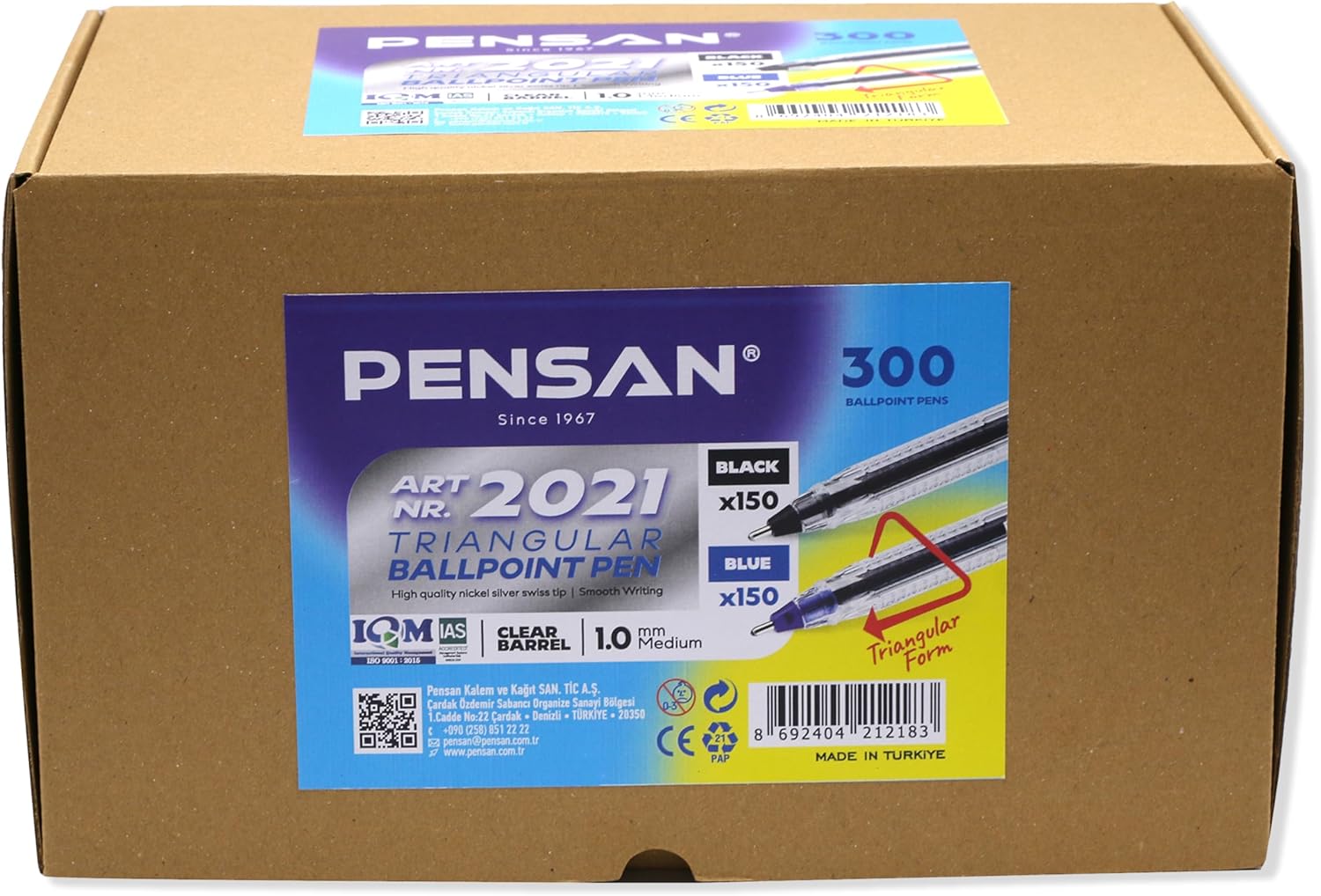 Ballpoint Pens Bulk Pack 300-Count for Smooth Writing Tasks