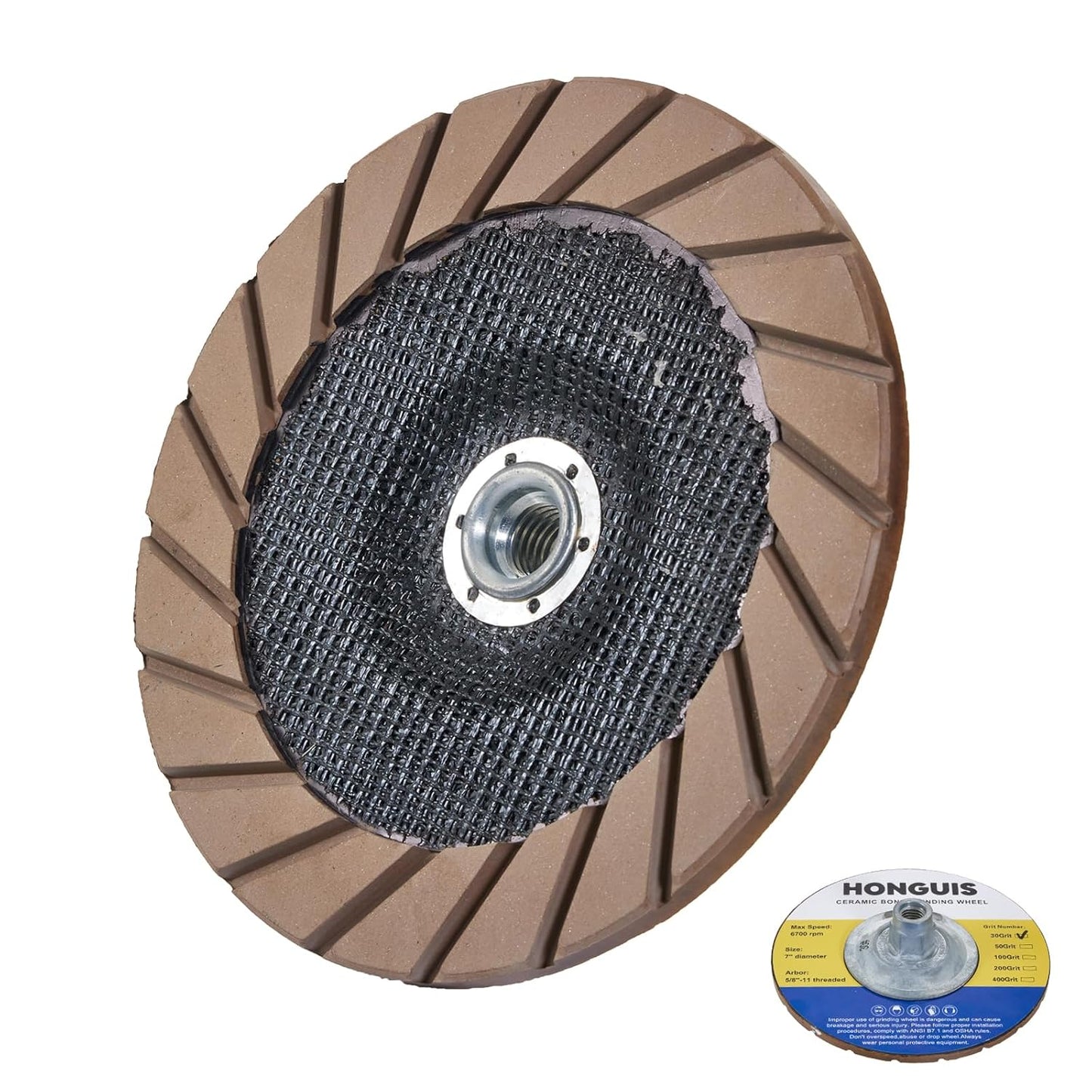 7 inch Ceramic Bond Grinding Wheels for Concrete Smoothing