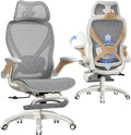 Ergonomic Office Chair with Footrest Foggy Morning - Big and Tall