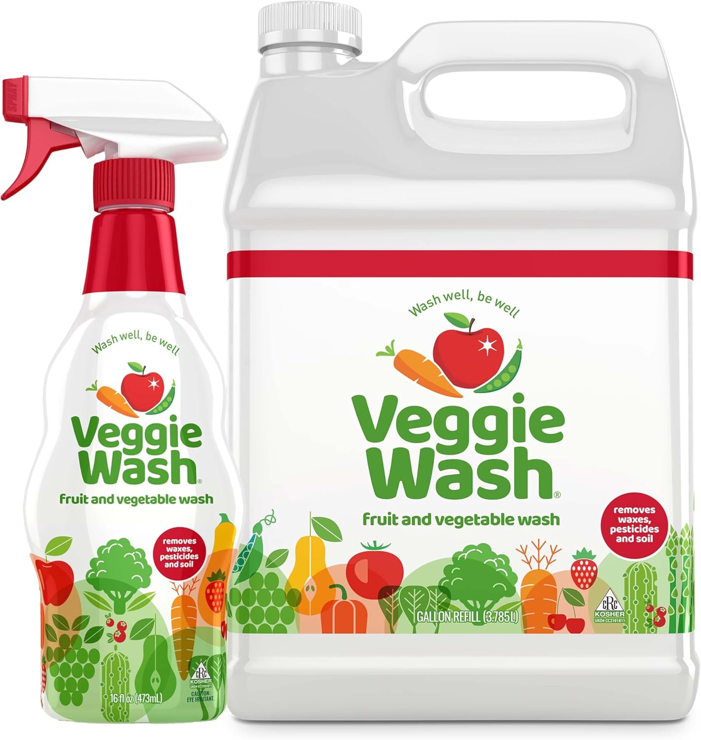 Veggie Wash Fruit & Vegetable Wash Bundle Pack for Clean Produce