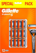Gillette Fusion5 Razor with 12 Blades for a Comfortable Shave
