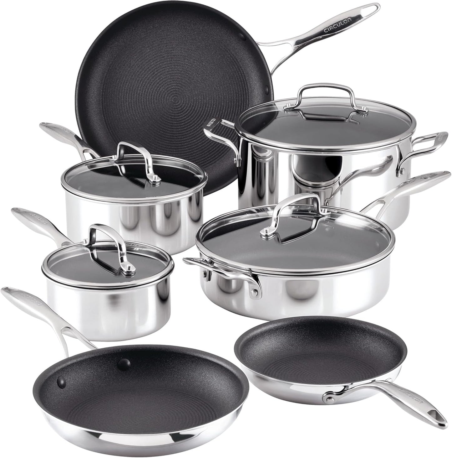 Circulon C1 Series Nonstick Cookware Set - 11-Piece Induction