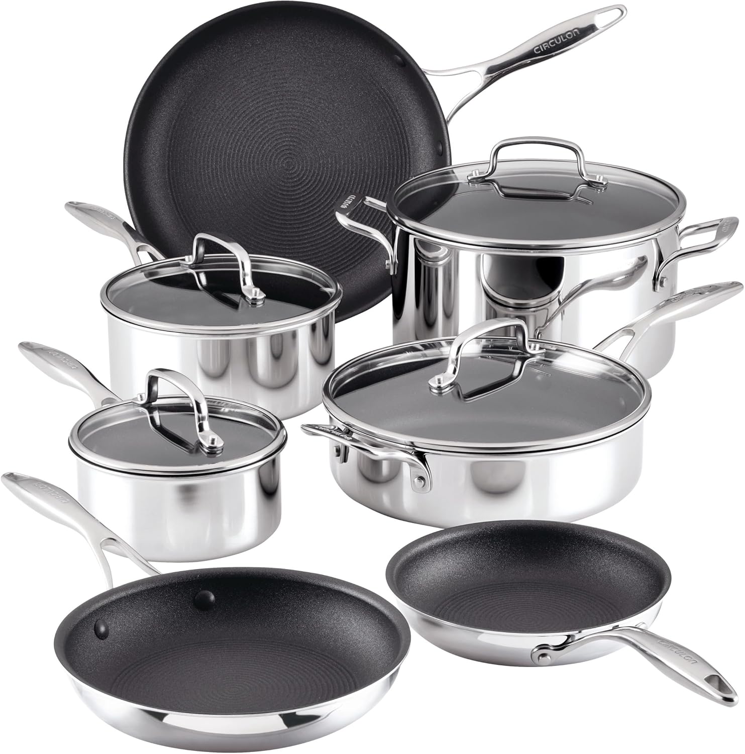 Circulon C1 Series Nonstick Cookware Set - 11-Piece Induction