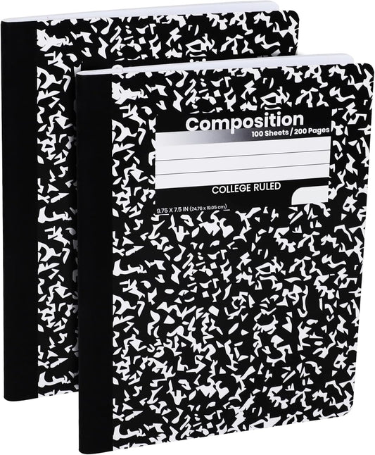 Marble College Ruled Journals - 100 Sheets