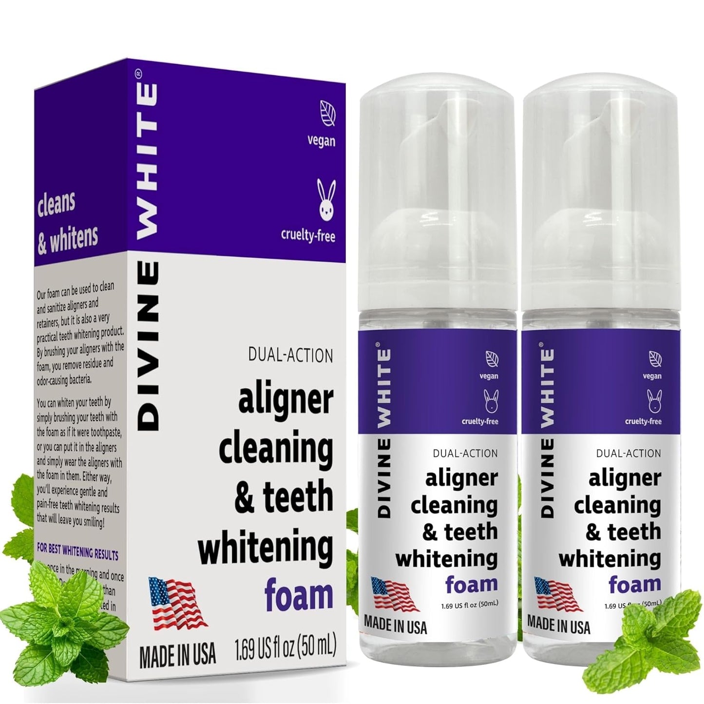 Dual-Action Stain Removal Cleaner and Teeth Whitening Foam