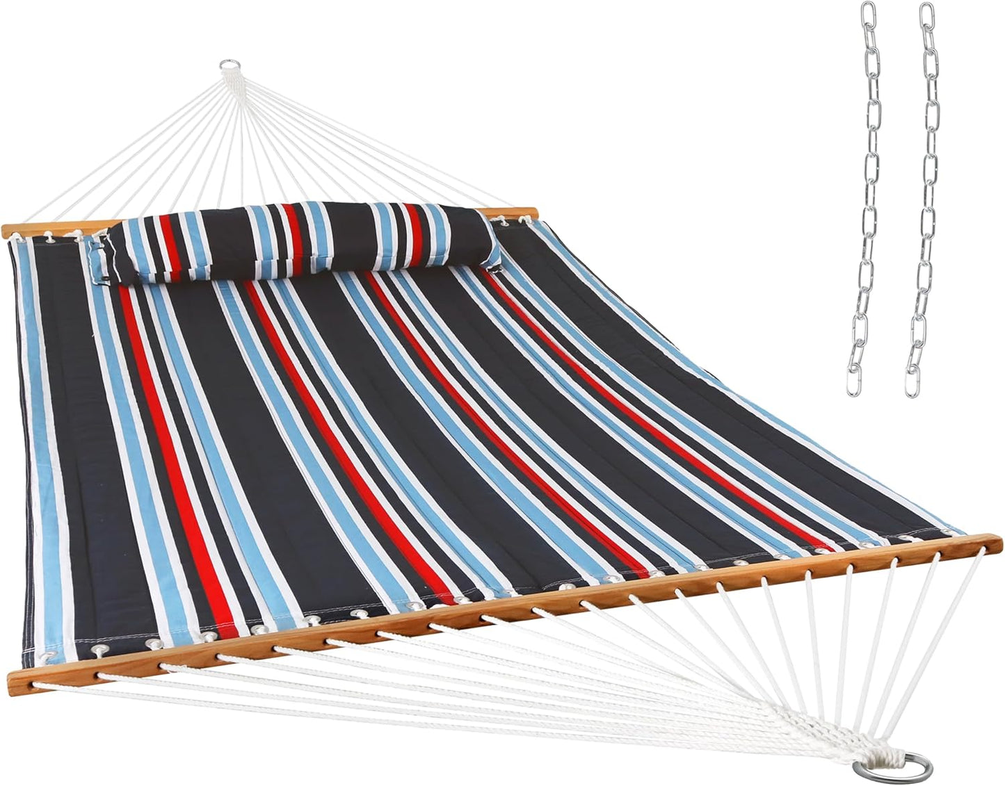 Sunnydaze Quilted Outdoor Hammock - Heavy-Duty Double Hammock