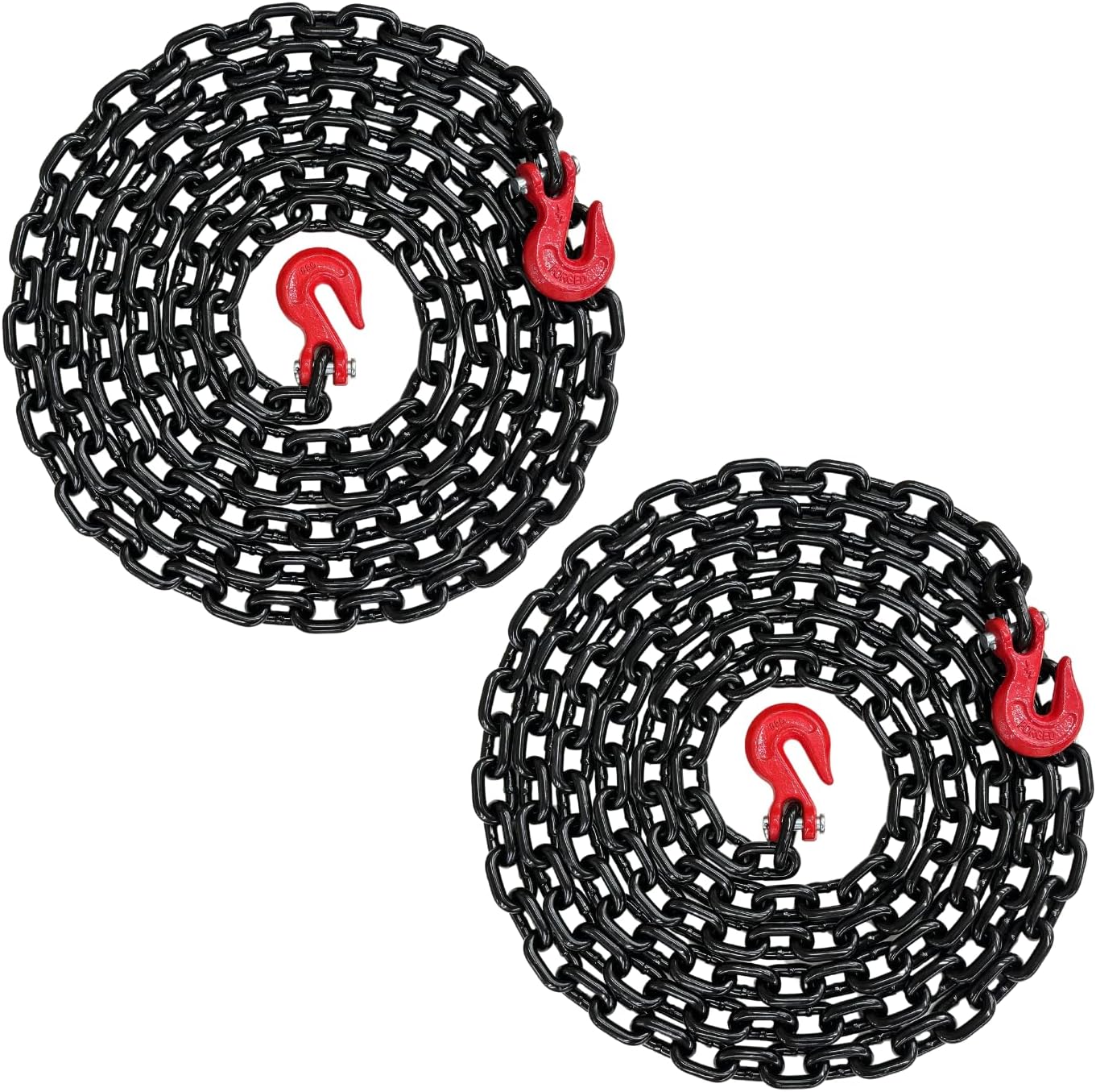 2PK - Heavy Duty 1/2in X 25ft Grade 80 Transport Binder Chain