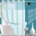 Conbo Mio Waffle Weave Hotel Style Shower Curtain with Snap in Liner