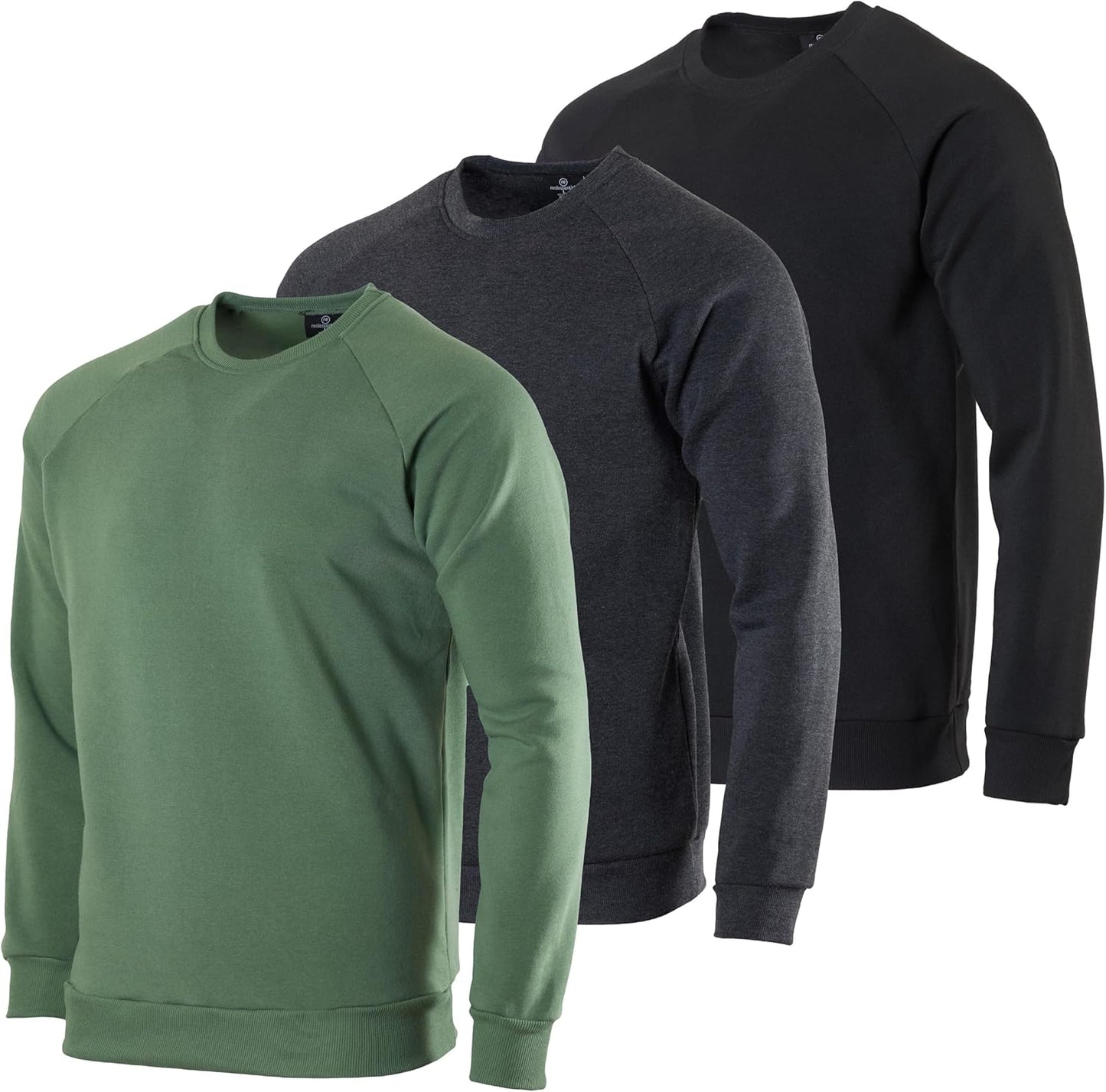 Cozy 3-Pack Men's Fleece Sweatshirts - Big & Tall Sizing