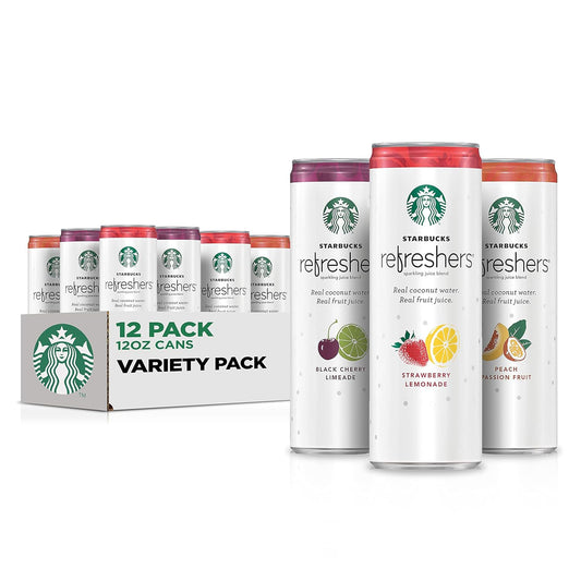 Starbucks Refreshers Variety Pack - 12 oz Sleek Cans x12