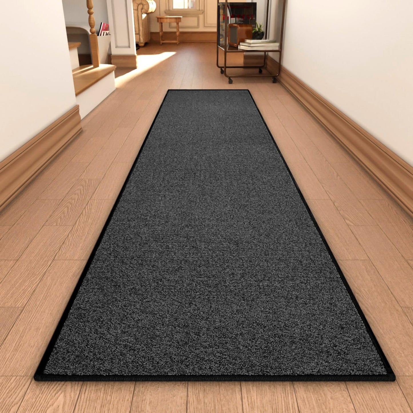 Runner Rug with Non Slip Rubber Backing for Kitchen and Hallway