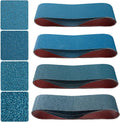 4x36 in Belt Sander Sanding Belts Kit 16 Pcs - Zirconia Mix for Metal