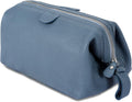Premium Buffalo Leather Toiletry Bag for Men & Women - Large Dopp Kit