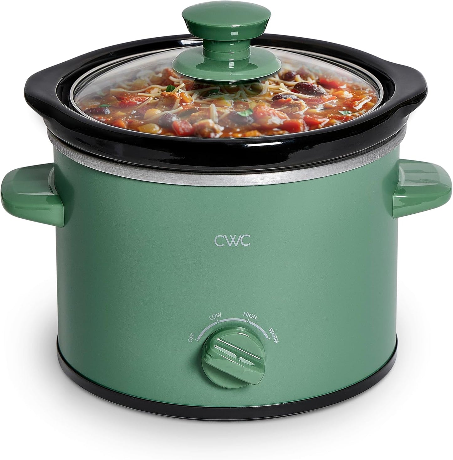 2QT Mini Electric Round Slow Cooker for Easy Meal Prep