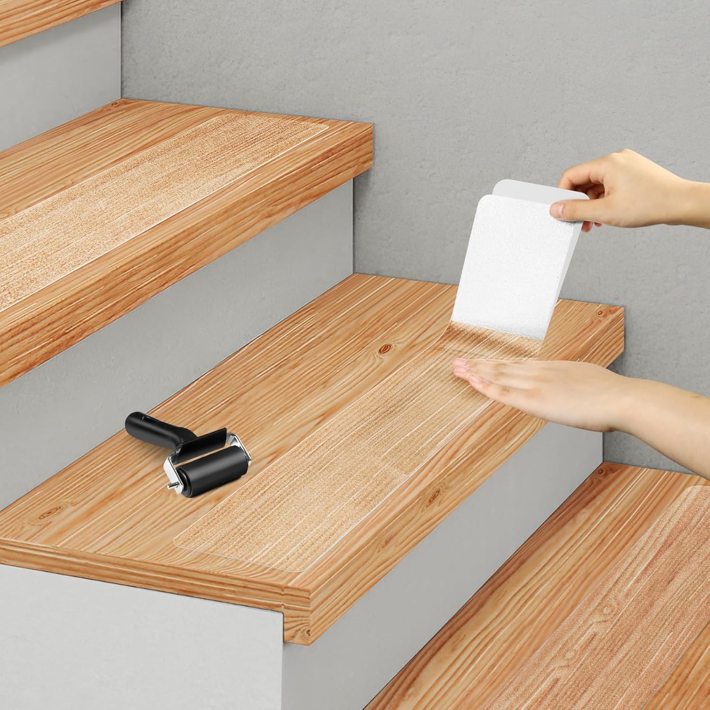 Clear Non-Slip Treads for Wooden Steps - Safety and Comfort