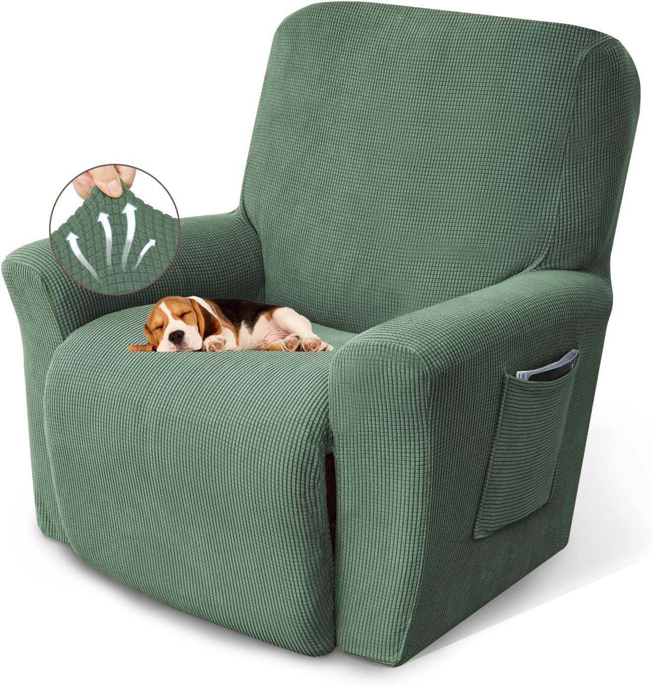 KEKUOU Recliner Chair Covers for Lazy Boy Recliners