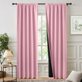 NICETOWN Crystal Pink Blackout Curtains 52x84 in - Deep Dark Sleep
