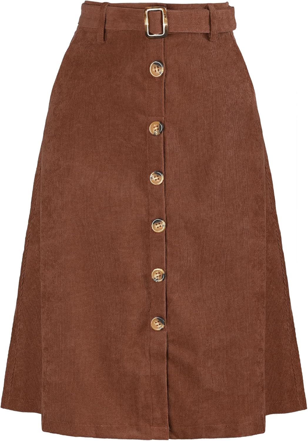 Allegra K Womens High Waist A-Line Corduroy Midi Skirt Review