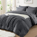 SunStyle Home King Size Comforter Set 7 Pieces - All-Season Seersucker
