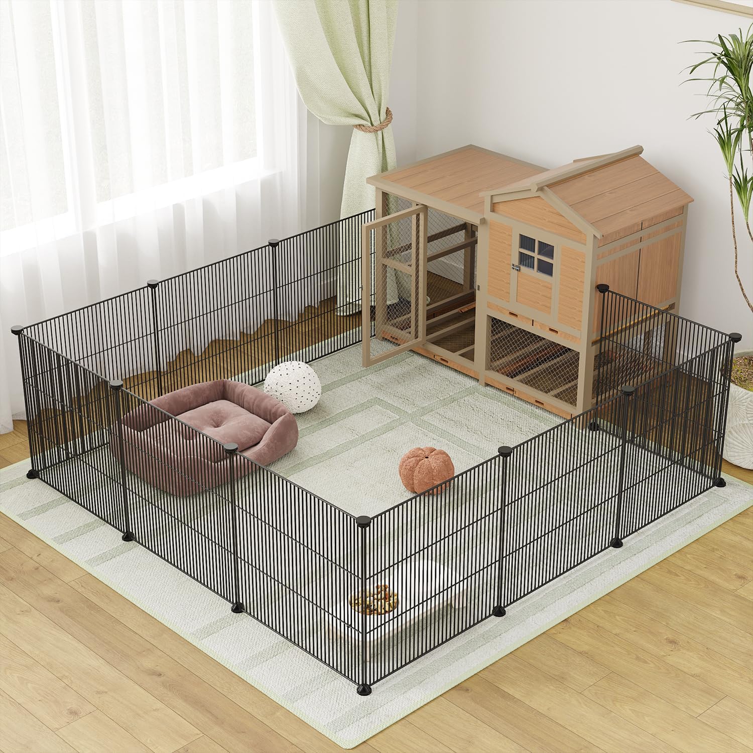 Large DIY Pet Playpen for Puppies, Rabbits, and Small Animals