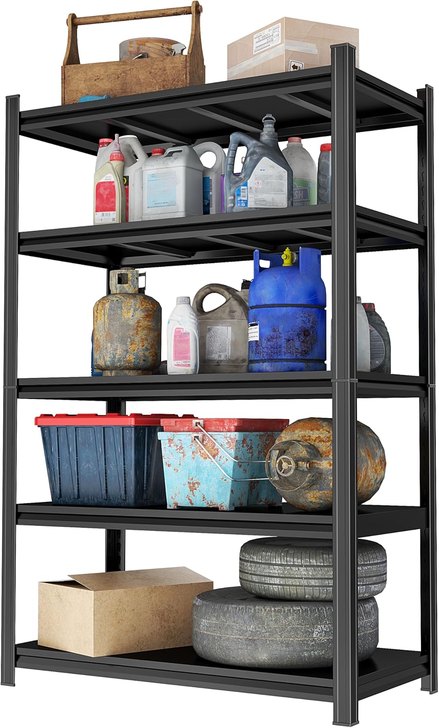 Heavy Duty Garage Shelving Unit for Tools and Equipment Storage