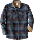 Dubinik Mens Flannel Shirt Long Sleeve Plaid - Warm, Soft Cotton solve