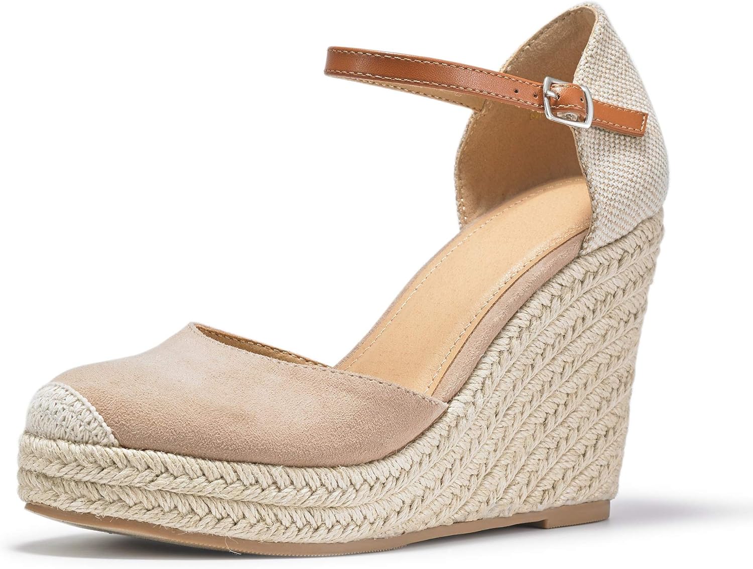 FISACE Womens Summer Espadrille Heel Platform Wedge Sandals